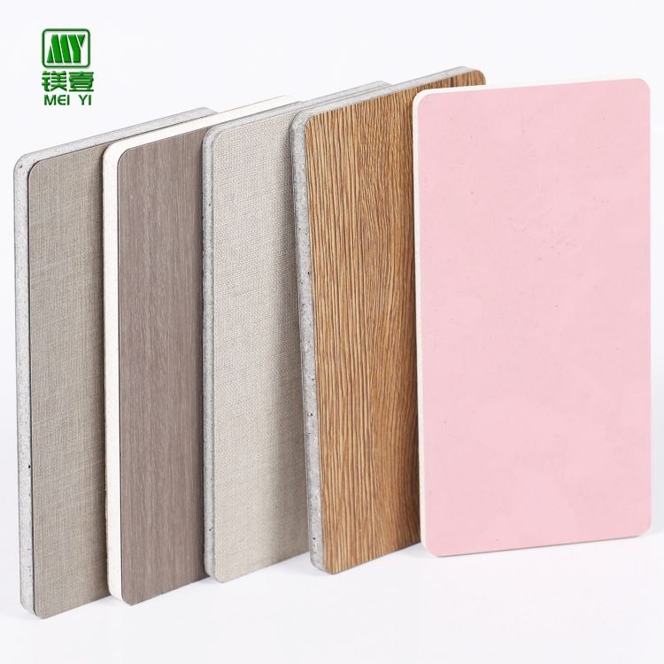 HPL Wood Grain Surface Decorative Laminated MgO Board For Hotel Wall Panel